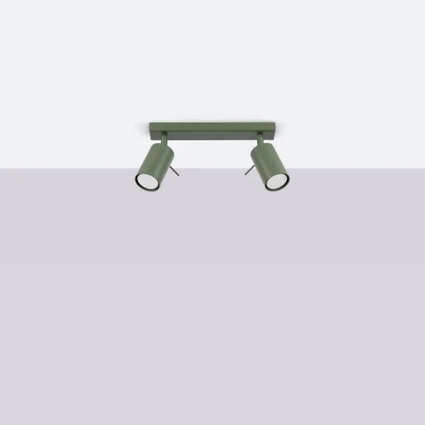 Spot Sollux SL.1501 RING 2xGU10/10W/230V verde