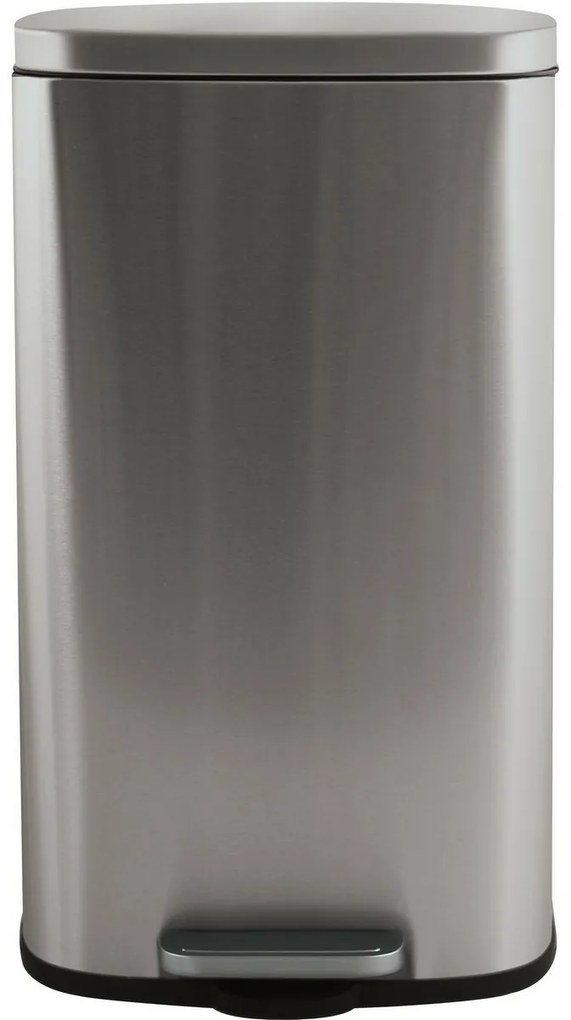 Coș de gunoi cu pedală soft-close Spirella Akira50 l, oțel inoxidabil periat, 50 l