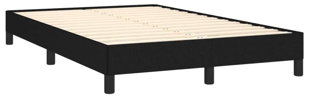 3269607 vidaXL Cadru de pat, negru, 120x190 cm, material textil