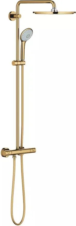 Coloana de dus cu baterie termostatata auriu Grohe Euphoria 310