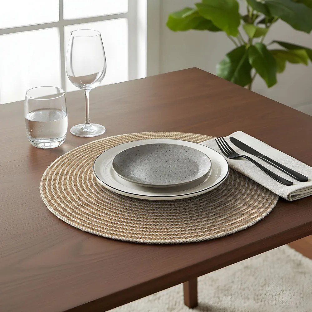 Suport pentru farfurii din material textil ø 38 cm Othello – douceur d'intérieur