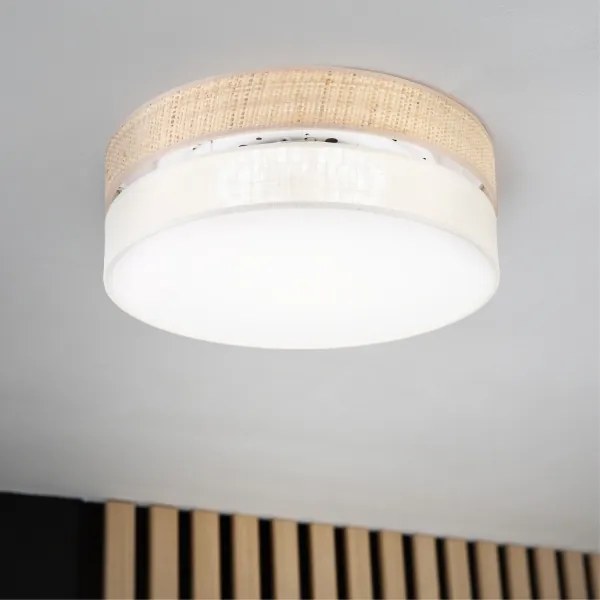 Plafonieră LED SIRJA BOHO LED/36W/230V Ø 45 cm bej/crem