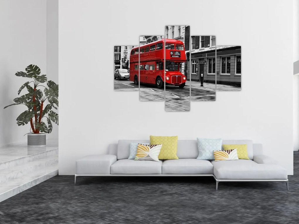 Tablou - Londra cu autobuz (150x105 cm)