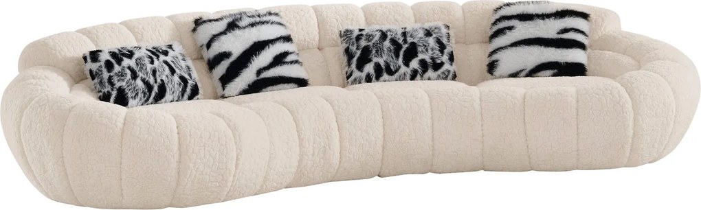 Canapea semirotunda dumonde cu șezut confortabil din spumă HR Layan 338x148 cm