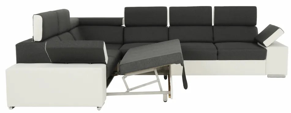 Colţar universal, gri/alb, 2+3, MARBELA LUX