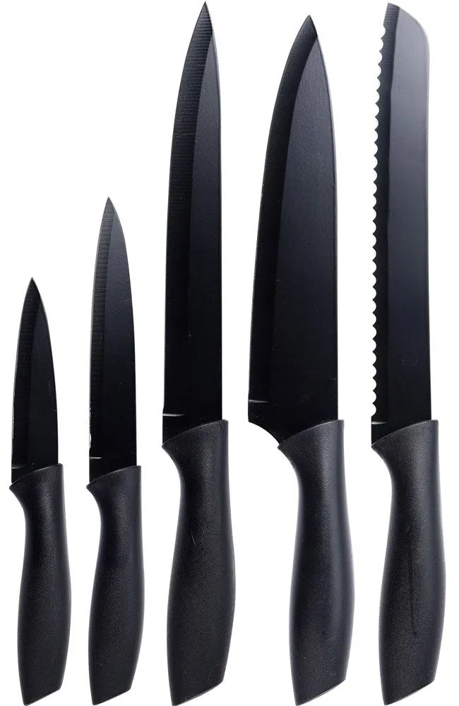 Cutite de bucatarie inox, 5 bucati