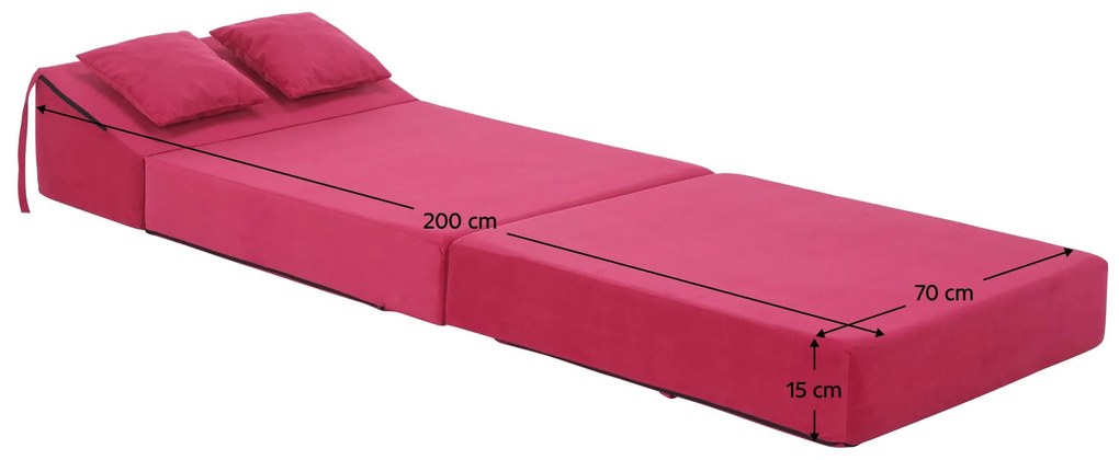 Fotoliu extensibil Plantearan (roz închis) . 1116445