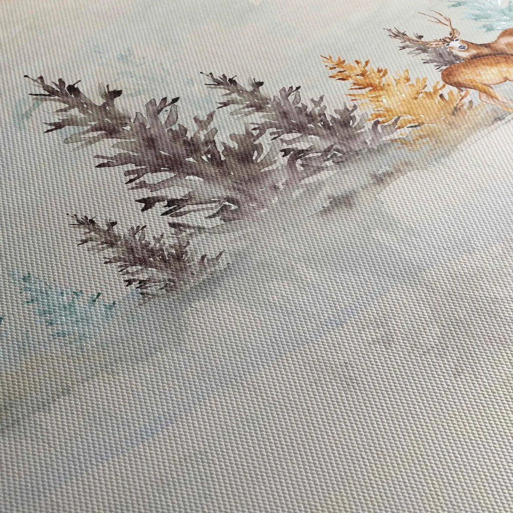 Tablou - Pădure în acuarelă (90x60 cm)