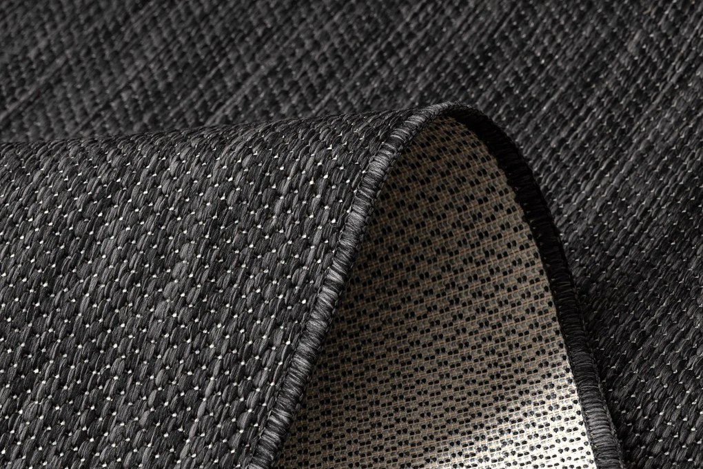 Covor SISAL SION A5165A Melanj țesute plate negru