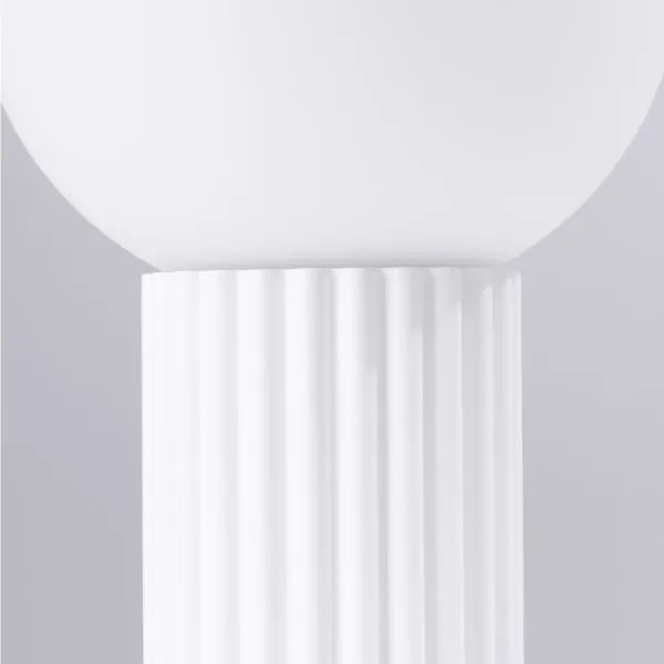 Lampă de masă Sollux SL.1711 HALO 1xG9/8W/230V d. 12 cm alb