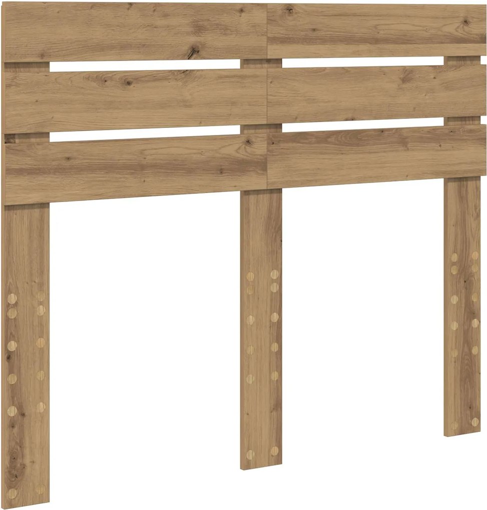 vidaXL Tăblie cap Stejar Artizanal 135 cm Lemn compozit