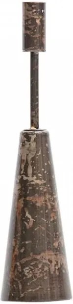 Suport lumanare maro/negru din fier 32 cm Shrill