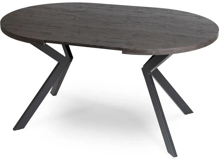 JAKS Masă rotundă extensibilă 90 - 190 cm negru Lugo
