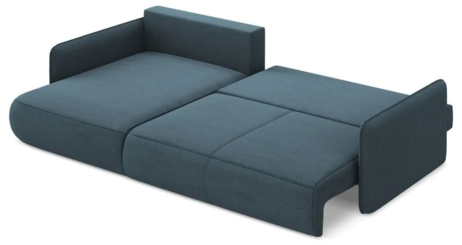 Colțar albastru extensibil/cu spațiu de depozitare (cu colț pe partea stângă) Nanea – Makamii