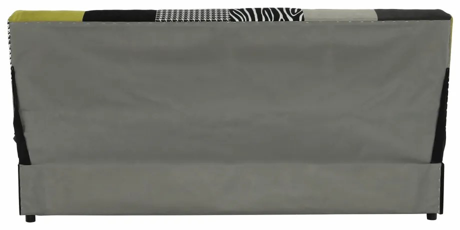 Canapea, textil verde gălbui/gri/negru, ALABAMA