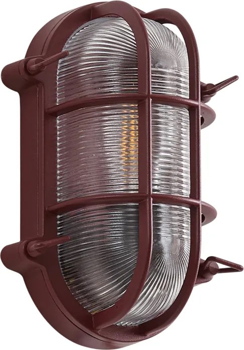 Lampă de perete pentru exterior roșu închis IP44 - Noutica