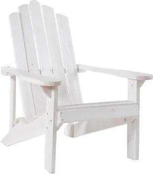 Scaun Relax din lemn masiv, alb