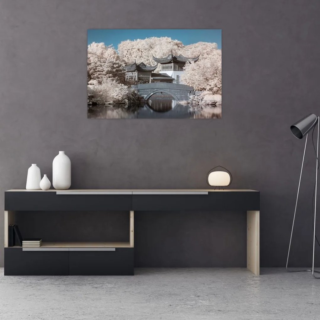 Tablou - pomi înfloriți în Asia (90x60 cm)