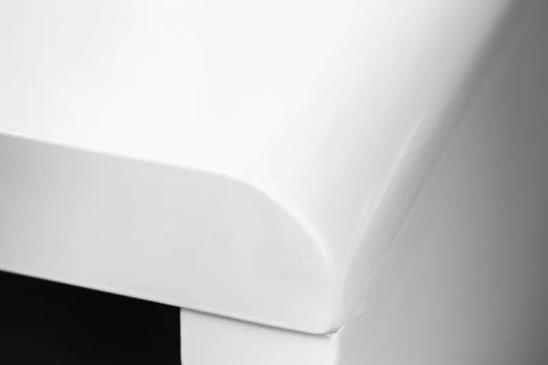 Birou modern alb, simplu si elegant, Fast Trade 120cm