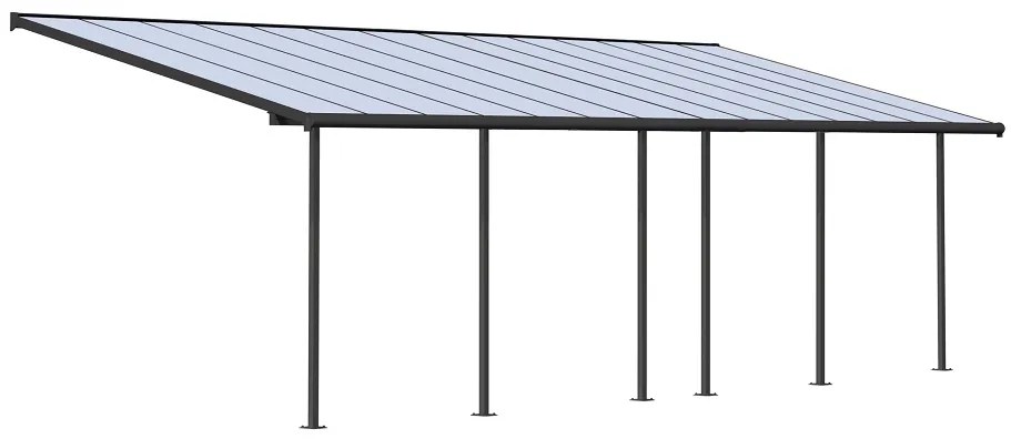 Acoperiș terasă exterioară Sierra Palram - Canopia 3 x 8,5 m gri