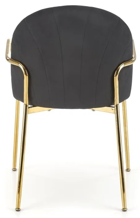 Scaun K500 velvet bej - negru