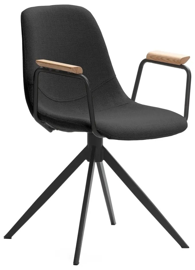 Scaune de dining negre 2 buc. Tali – Marckeric