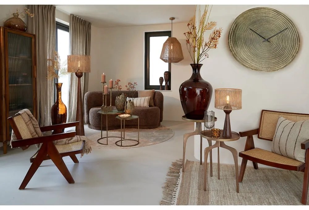 Abajur în culoare naturală ø 30 cm Tossa – Light &amp; Living