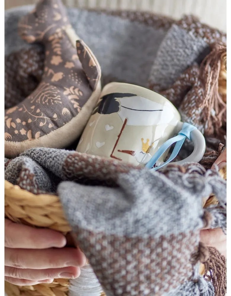 Cană pentru copii bej din ceramică 225 ml Bambino – Bloomingville Mini