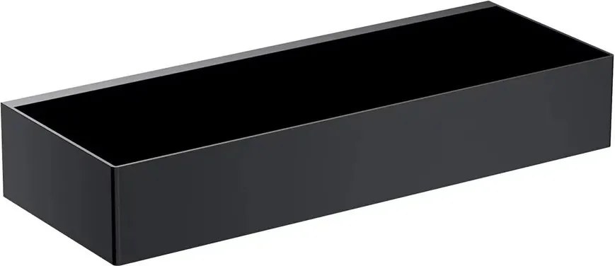 Etajera otel inoxidabil Omnires Uni 30 cm finisaj negru mat