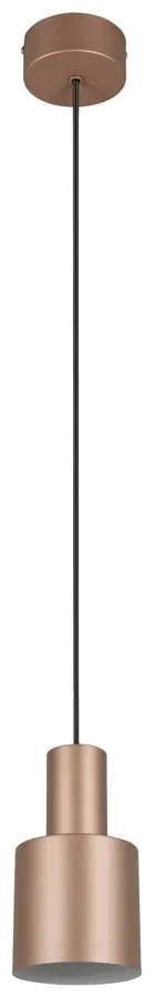 Lustră maro cu abajur din metal ø 12 cm Agudo – Trio