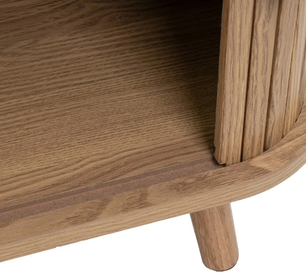 Bibliotecă în culoare naturală cu aspect de lemn de stejar 80x172x40 cm Elia – Casa Selección