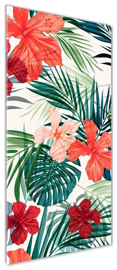 Tablou sticlă Flori Hawaii