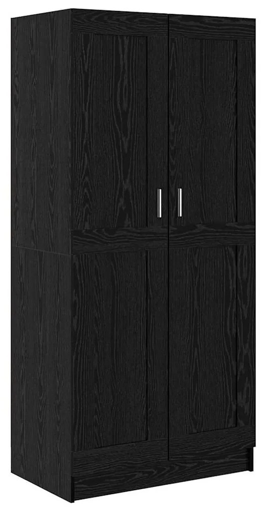 vidaXL Dulap cu raft Stejar negru 82.5 x 51.5 x 180 cm Lemn compozit