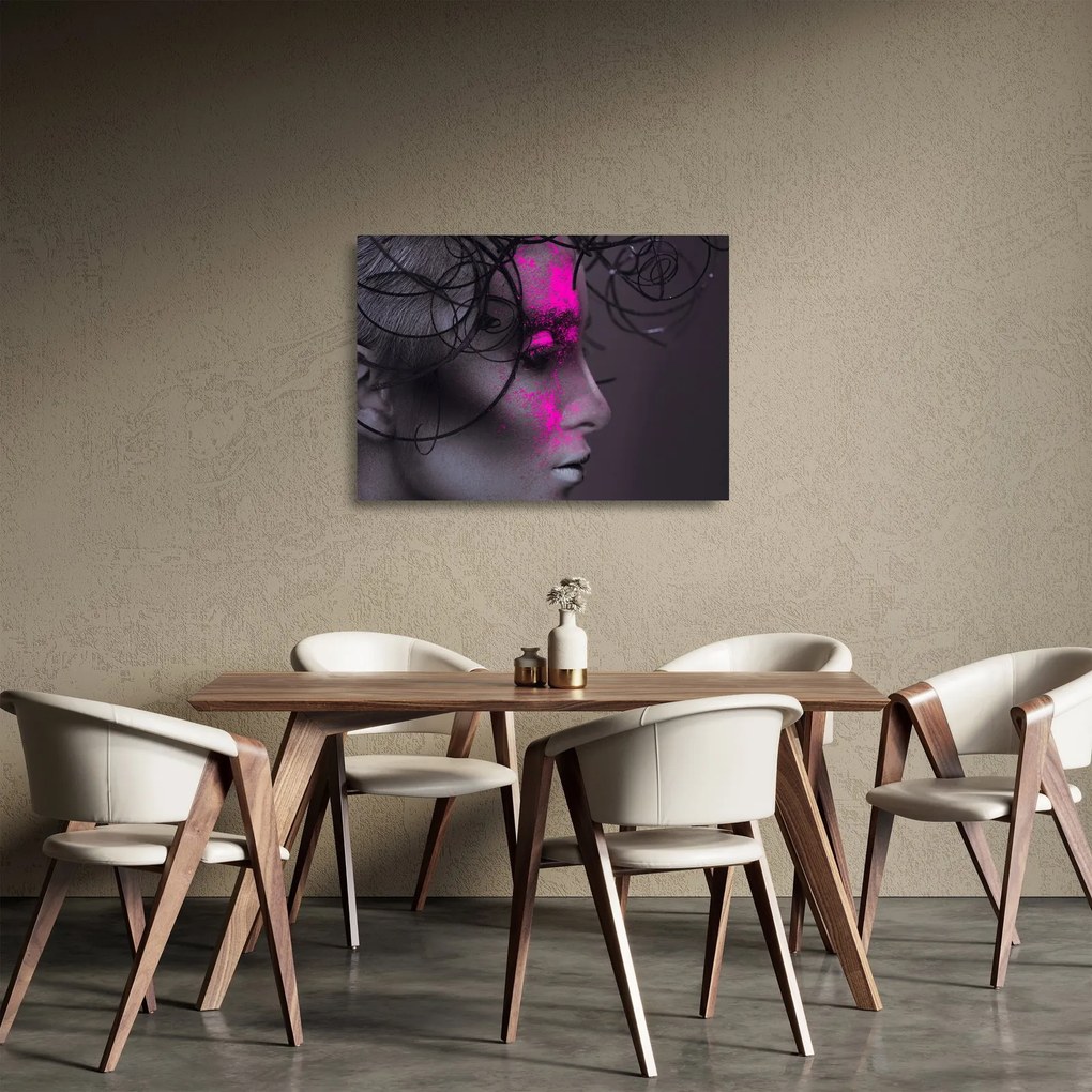 Tablou pe sticlă femeii (70x50 cm)