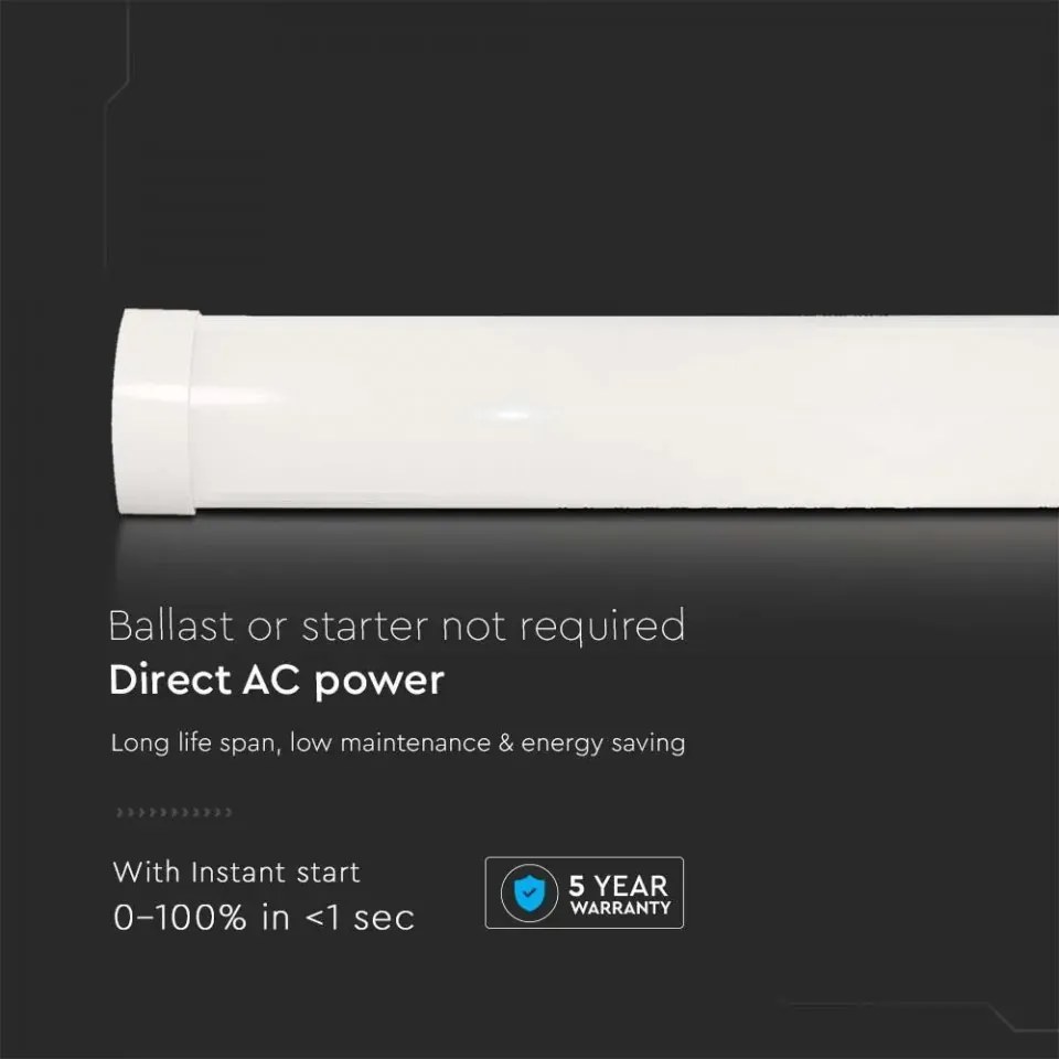 Corp de iluminat liniar cu LED cip SAMSUNG 20W, 2400 lm, V-TAC, 60cm, lumina rece
