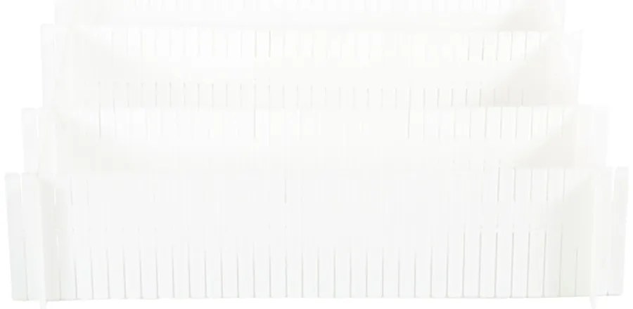 Set 6 separatoare pentru sertar Compactor Drawer Dividers, alb