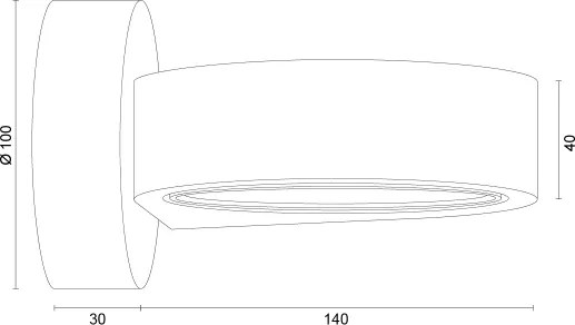 Aplica de perete LOTUS Argon 8897, 1xGX53/12W/230V, albă