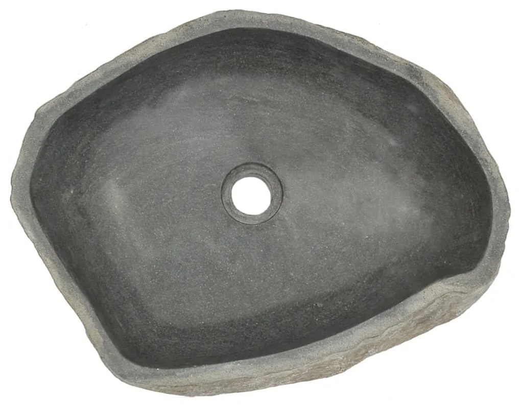 Chiuveta din piatra de rau, 46-52 cm, oval 46-52 cm