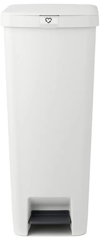 Coș cu pedală Brabantia StepUp 1005556, 40 L, Materiale ecologice, Deschidere mare, Gri deschis