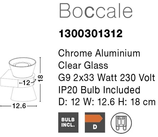 Aplica eleganta design modern Boccale