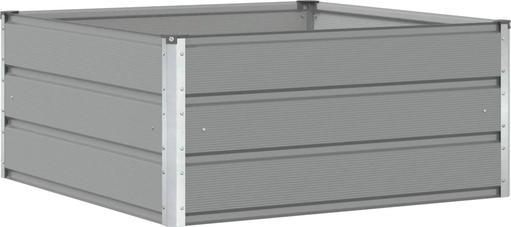 vidaXL Jardinieră Gri deschis 100 x 100 x 45 cm Oțel