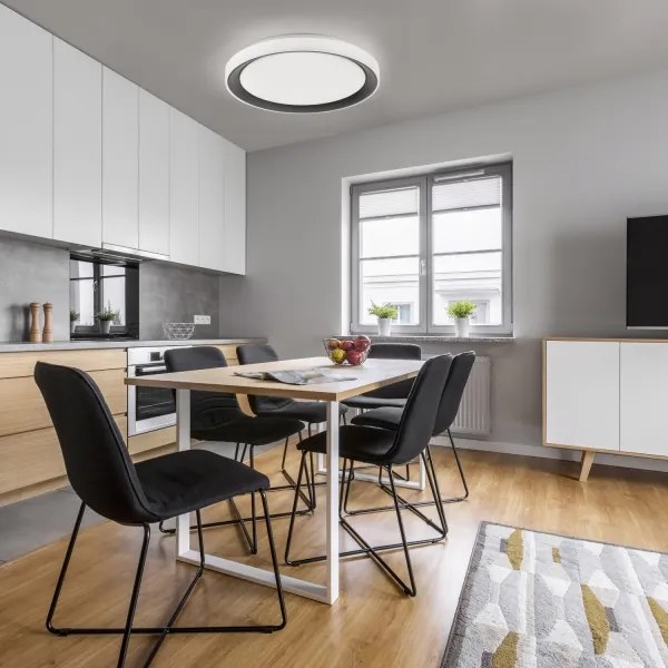 Leuchten Direkt 14659-18 - LED RGB Dimming Lustra de tavan LOLA LED/24W/230V + telecomandă