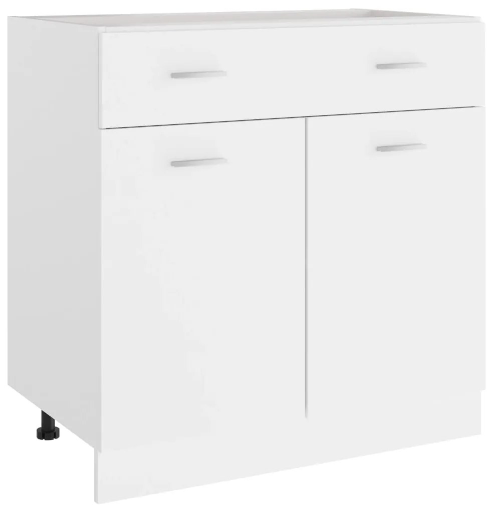 vidaXL Dulap inferior cu sertar “Lyon”, alb, 80x46x81,5 cm