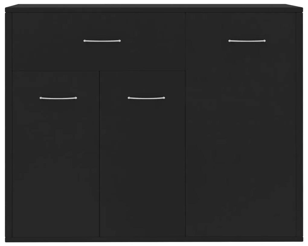 Servanta, negru, 88 x 30 x 70 cm, PAL 1, Negru