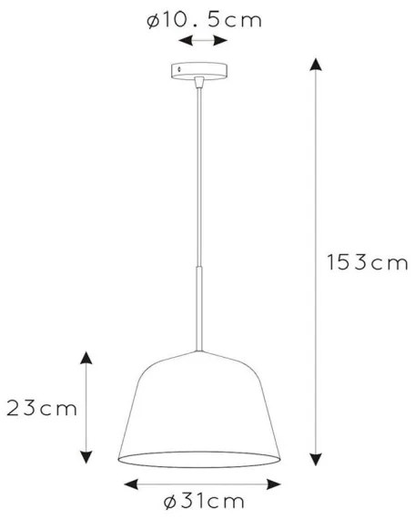 Lustră pe cablu MISHA 1xE27/60W/230V portocalie Lucide 30482/31/44