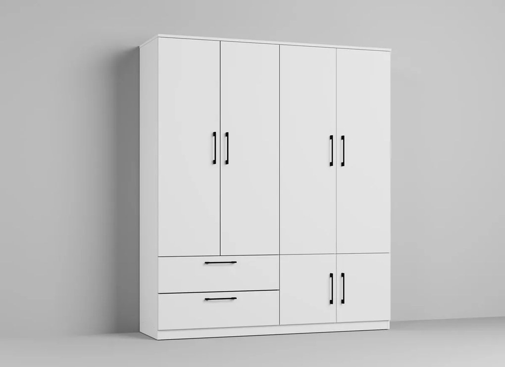 Set mobila dormitor complet alb - Adam 8