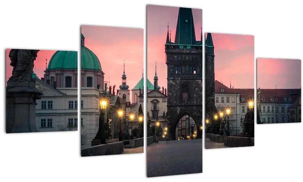 Tablou - Pe podul lui Carol,Praga (125x70 cm), în 40 de alte dimensiuni noi