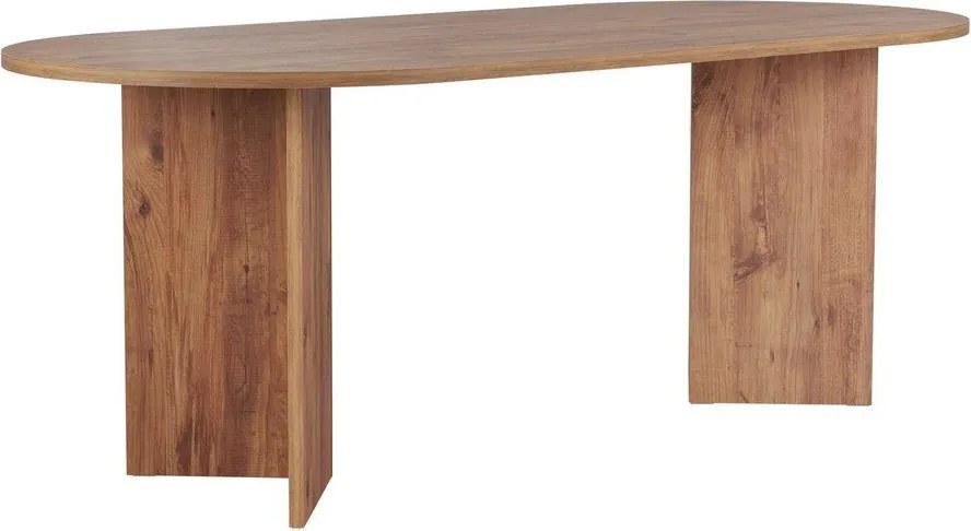 Masă de dining cu aspect de lemn de pin 90x200 cm Sabella – Kalune Design