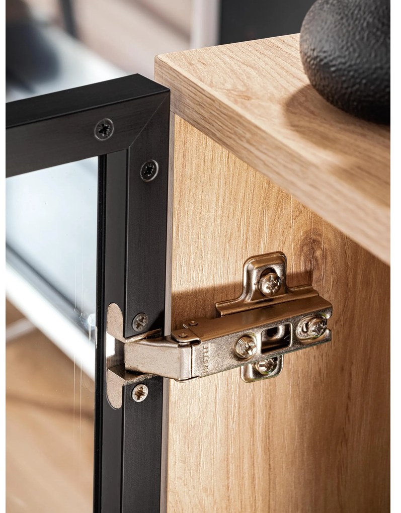 Mobilier living Lyran (hikora jackson + negru (cu iluminat LED). 1097694
