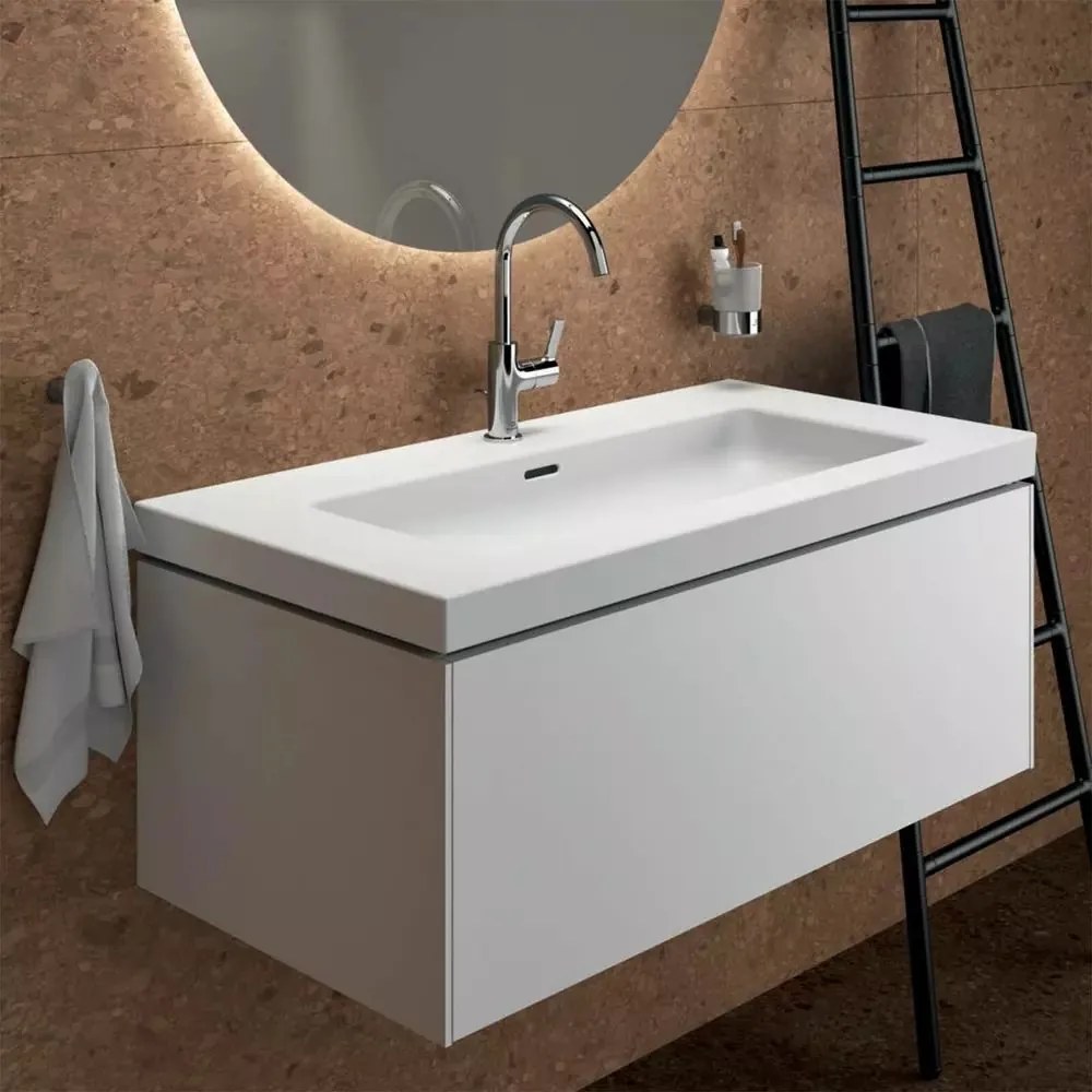 Dulap baza suspendat Ideal Standard Atelier Conca 1 sertar alb mat 100 cm